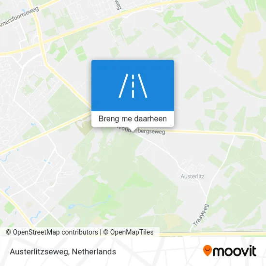 Austerlitzseweg kaart