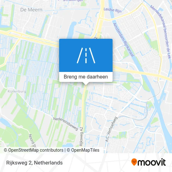 Rijksweg 2 kaart
