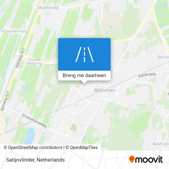 Satijnvlinder kaart