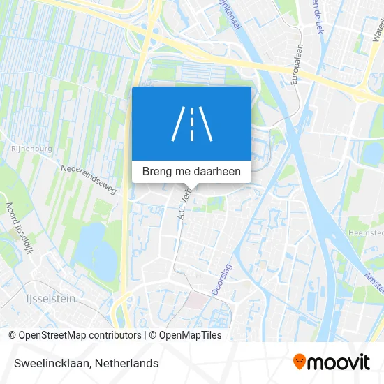 Sweelincklaan kaart