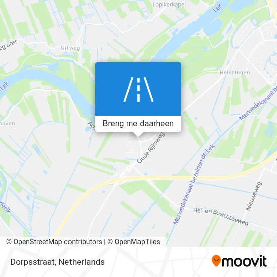 Dorpsstraat kaart