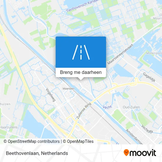 Beethovenlaan kaart