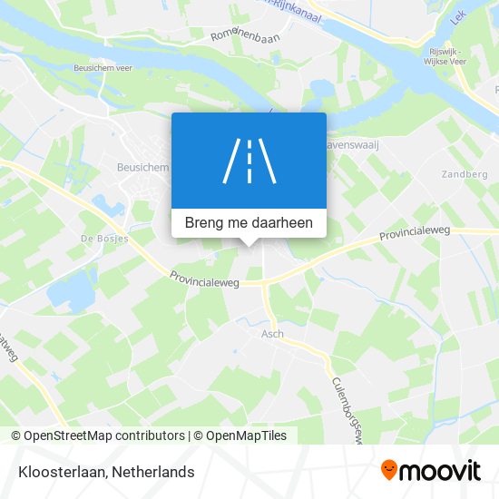 Kloosterlaan kaart