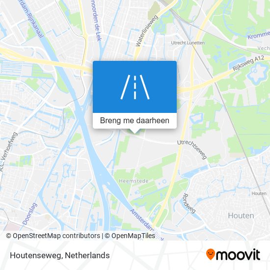 Houtenseweg kaart