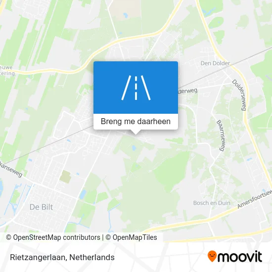 Rietzangerlaan kaart