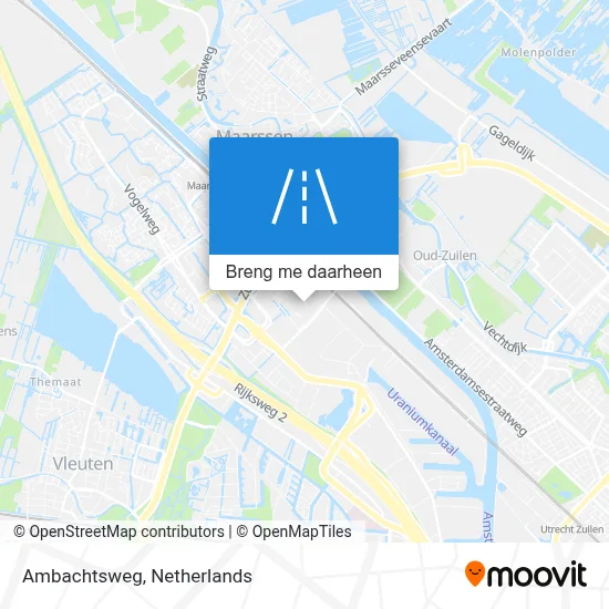 Ambachtsweg kaart