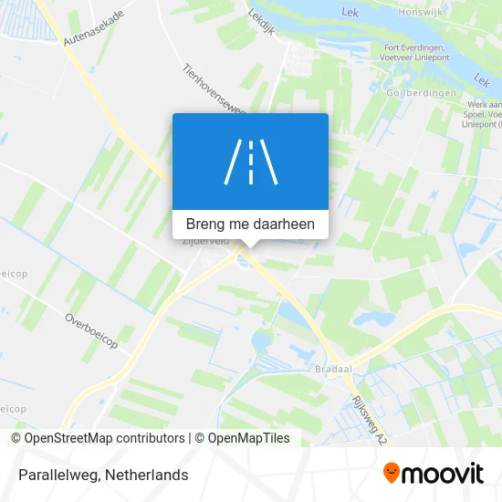 Parallelweg kaart