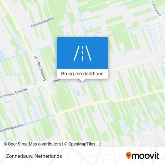 Zonnedauw kaart