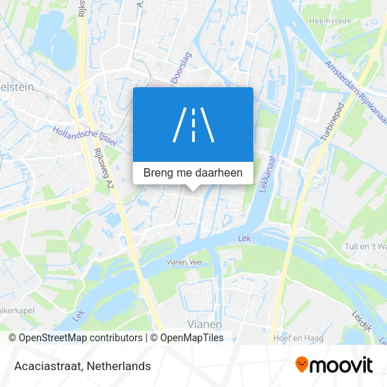 Acaciastraat kaart