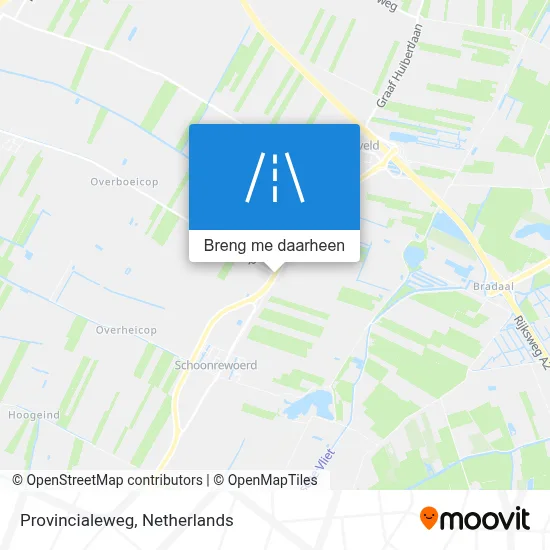 Provincialeweg kaart
