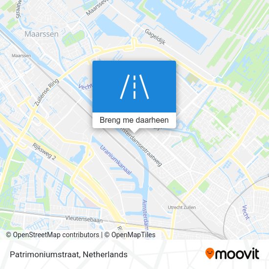 Patrimoniumstraat kaart