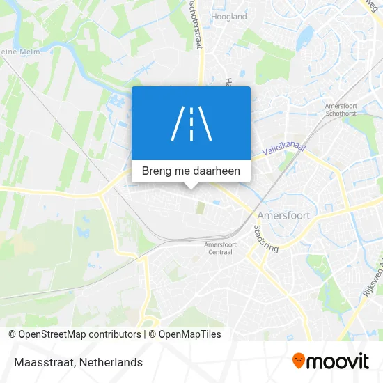 Maasstraat kaart