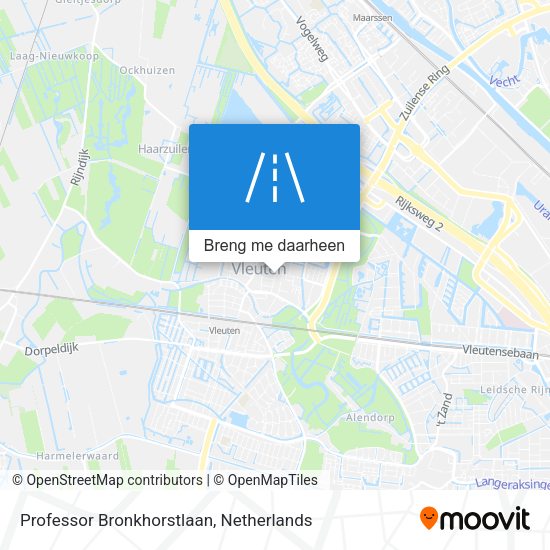 Professor Bronkhorstlaan kaart