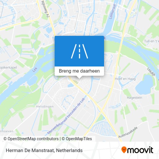 Herman De Manstraat kaart