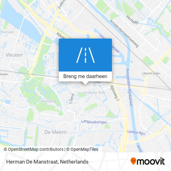 Herman De Manstraat kaart