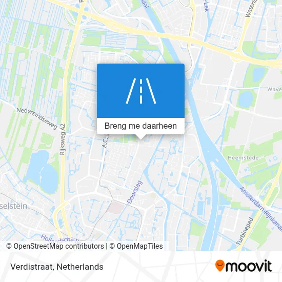 Verdistraat kaart