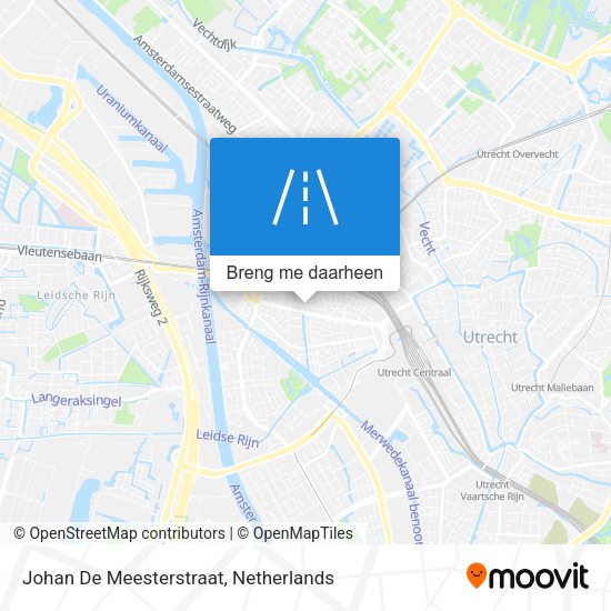 Johan De Meesterstraat kaart