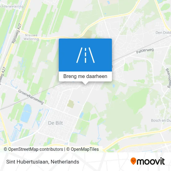 Sint Hubertuslaan kaart