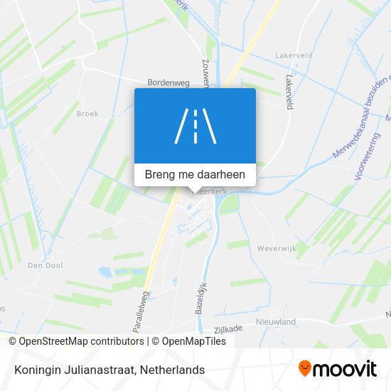 Koningin Julianastraat kaart