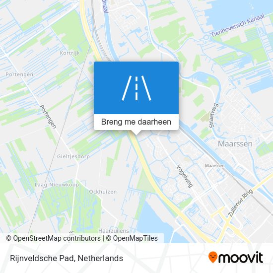 Rijnveldsche Pad kaart