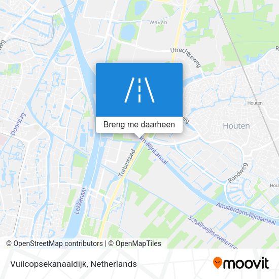 Vuilcopsekanaaldijk kaart