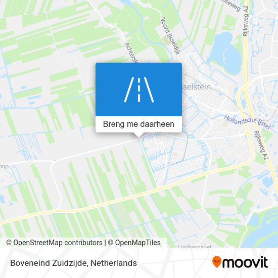 Boveneind Zuidzijde kaart