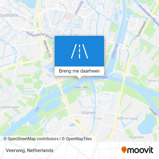 Veerweg kaart
