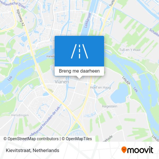 Kievitstraat kaart