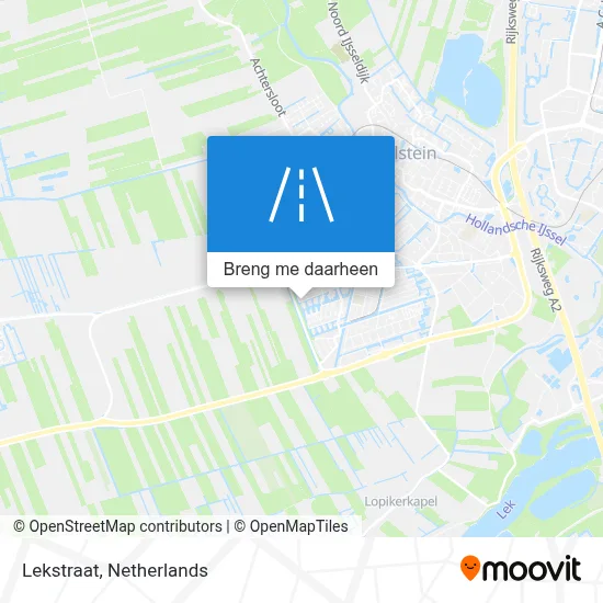 Lekstraat kaart