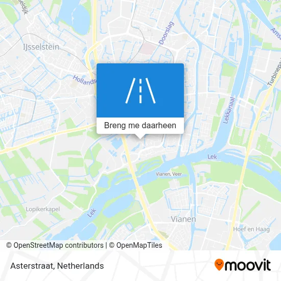 Asterstraat kaart