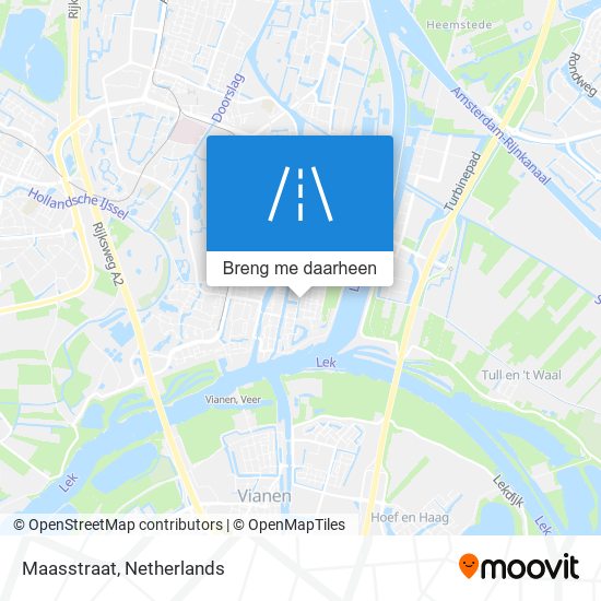 Maasstraat kaart