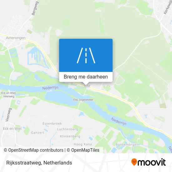 Rijksstraatweg kaart