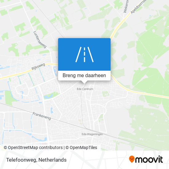 Telefoonweg kaart