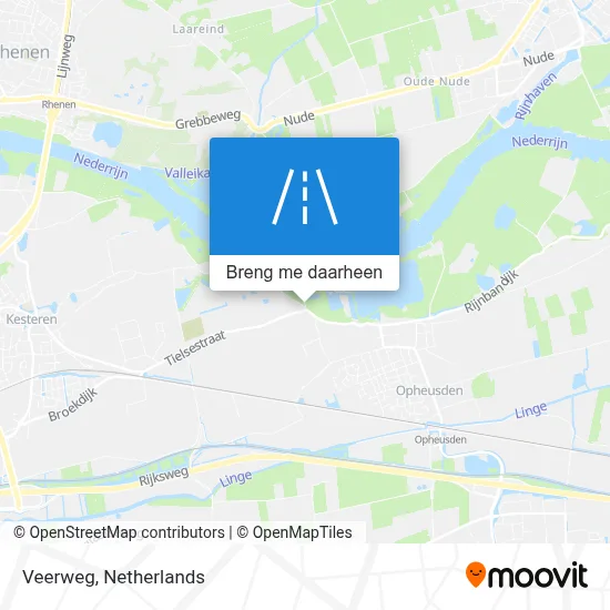 Veerweg kaart