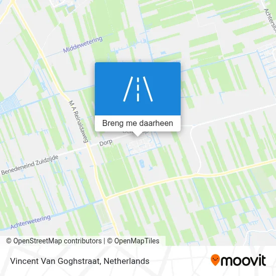 Vincent Van Goghstraat kaart
