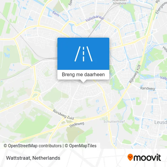 Wattstraat kaart