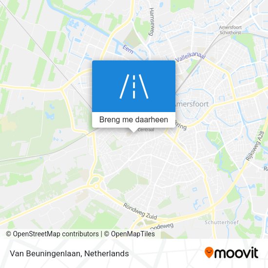 Van Beuningenlaan kaart