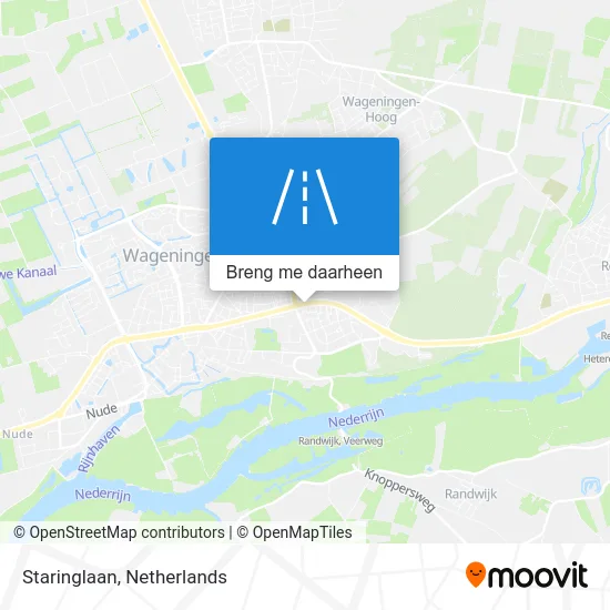 Staringlaan kaart