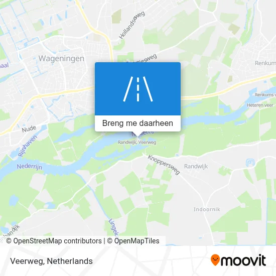 Veerweg kaart