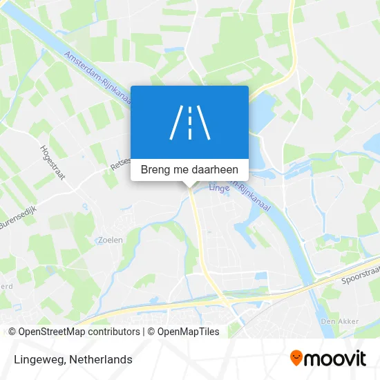Lingeweg kaart