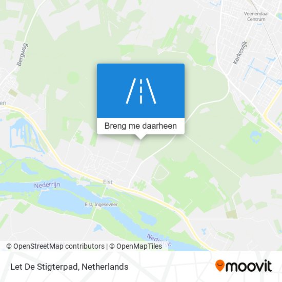 Let De Stigterpad kaart