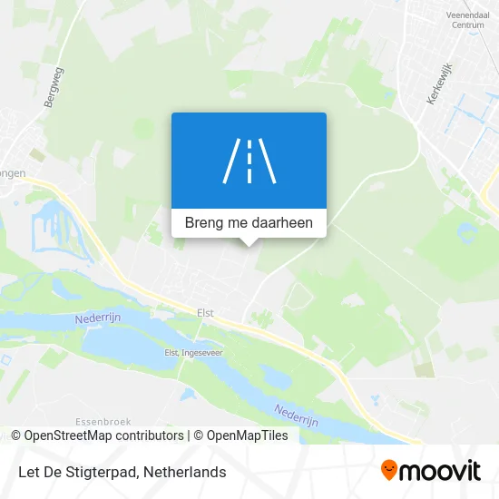 Let De Stigterpad kaart