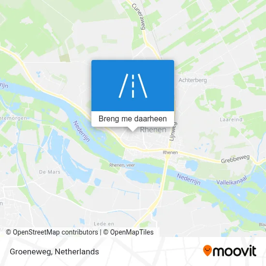 Groeneweg kaart