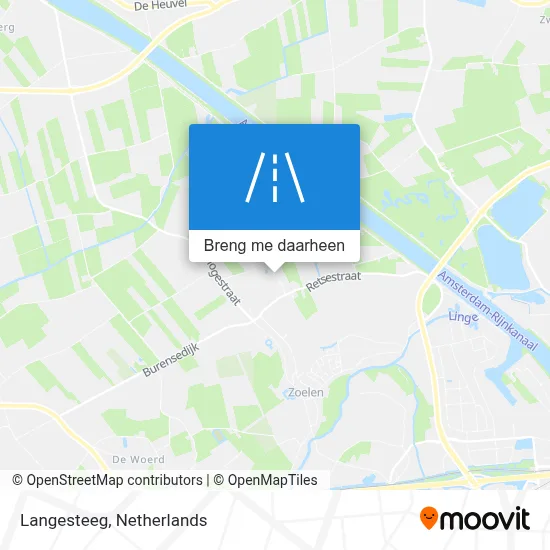 Langesteeg kaart