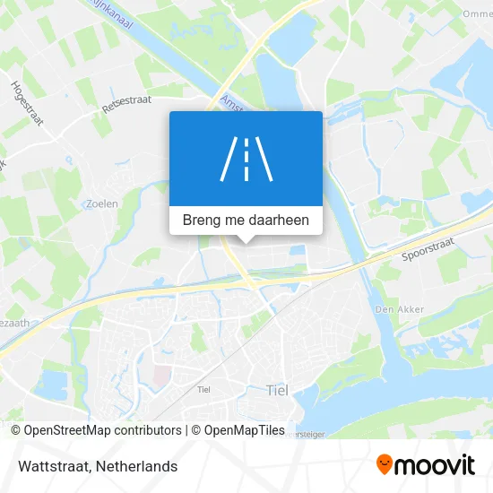 Wattstraat kaart