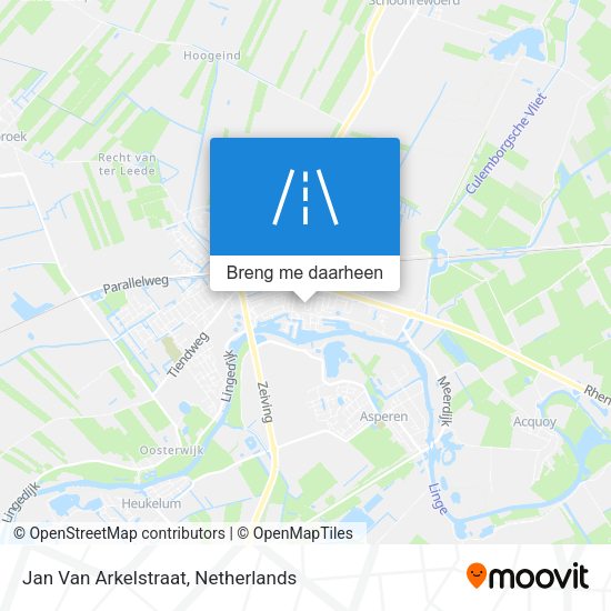 Jan Van Arkelstraat kaart