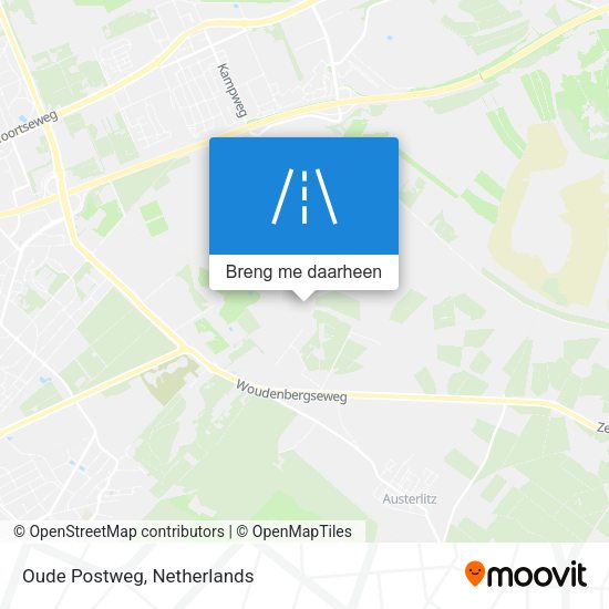 Oude Postweg kaart