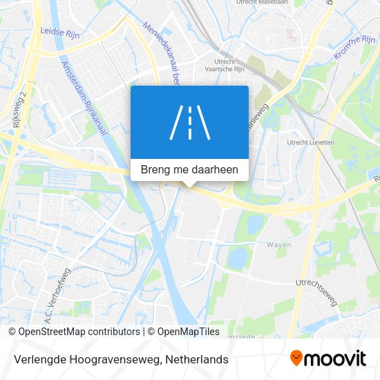 Verlengde Hoogravenseweg kaart