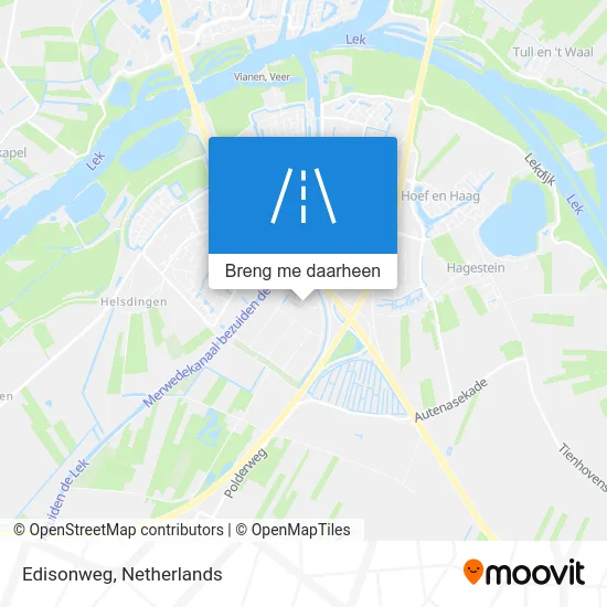 Edisonweg kaart