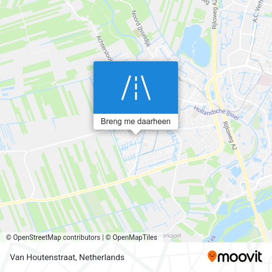 Van Houtenstraat kaart